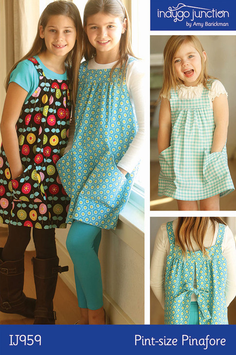 Indygo Junction® Pint-Size Pinafore Sewing Pattern by Amy Barickman®