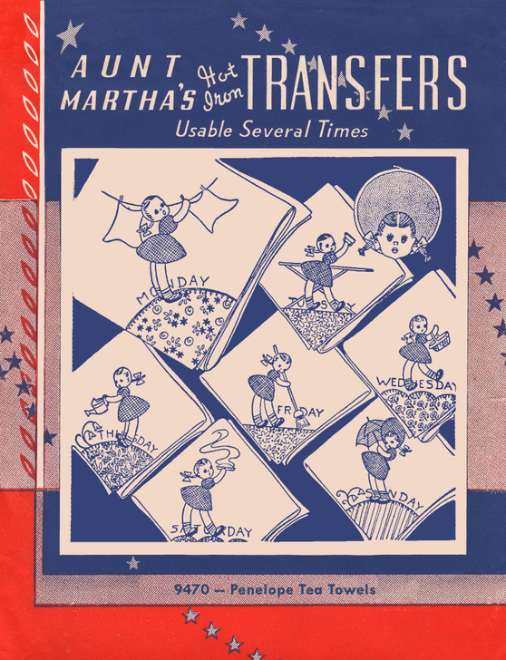 Aunt Martha's Iron-On Transfer Book The Four Seasons