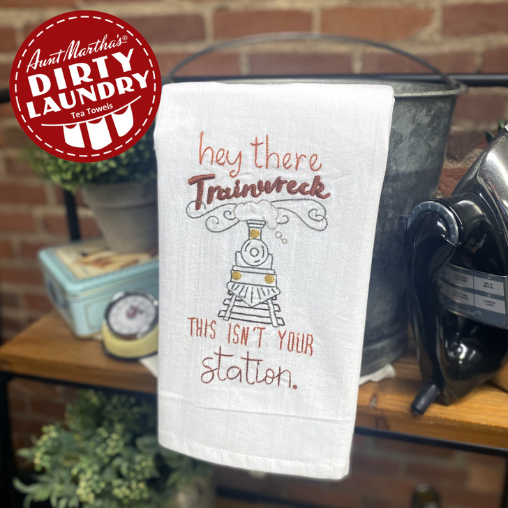 Embroidered kitchen towels - Flour sack towels - Tea Towel