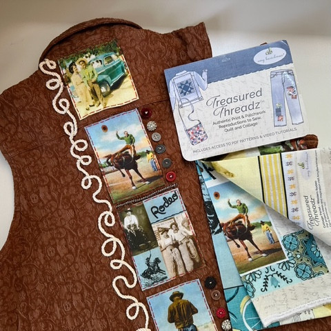 Treasured Threadz™ Collage Fabric Panel - Western Rodeo (ABTT202)