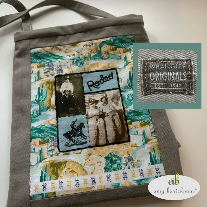 Treasured Threadz™ Collage Fabric Panel - Western Rodeo (ABTT202)