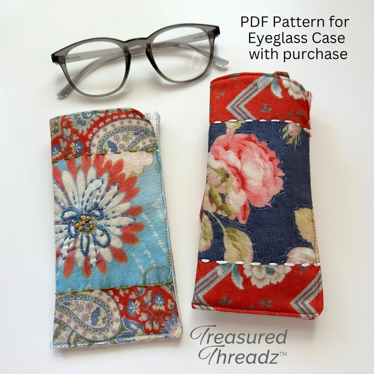 Treasured Threadz™ Patchwork Fabric Panel - Roses & Daises (ABTT203)