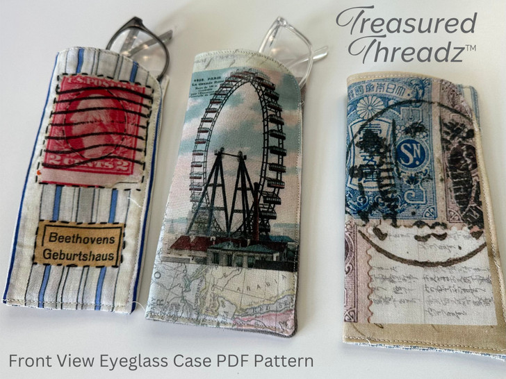 Treasured Threadz™ Collage Fabric Panel - Around the World (ABTT204)