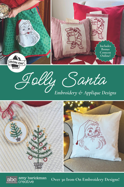 Jolly Santa Applique & Iron-on Transfer Pattern Collection