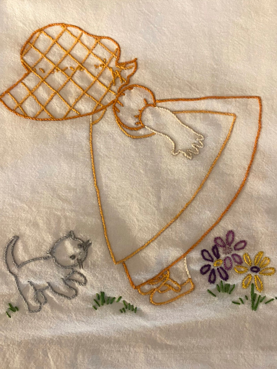 Stitcher's Revolution® Hand Stitch Iron-on Embroidery Transfer Pattern #SR51 Sunbonnet Designs