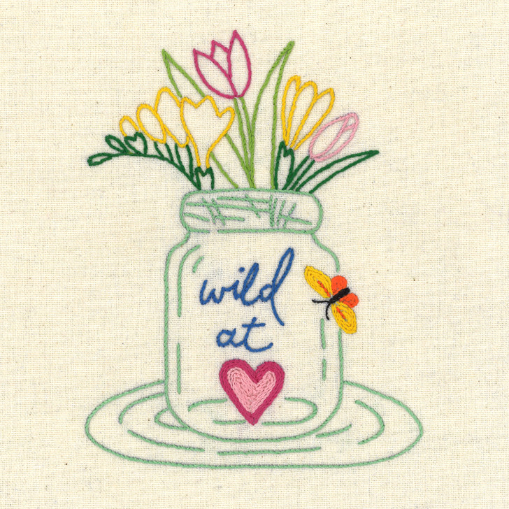 Aunt Martha's® #4044 Wildflowers Iron-on Hand Stitch Embroidery Transfer Pattern - Wild At Heart.