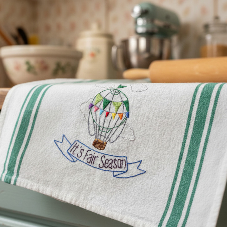 Aunt Martha’s #4045 It’s Fair Season iron-on embroidery transfer pattern - It's Fair Season.