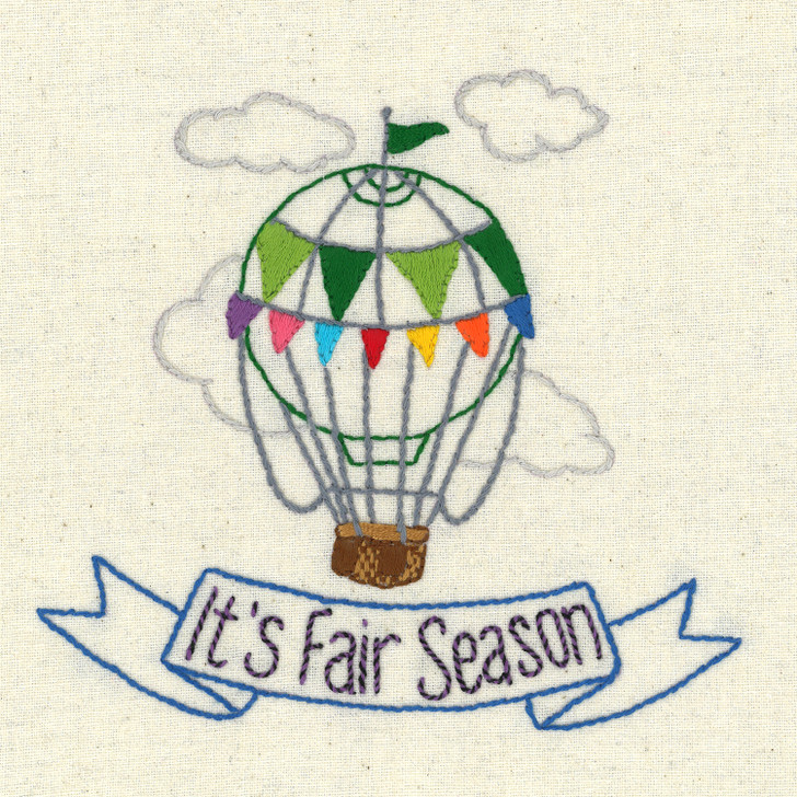 Aunt Martha’s #4045 It’s Fair Season iron-on embroidery transfer pattern - Let's Go To The Fair.