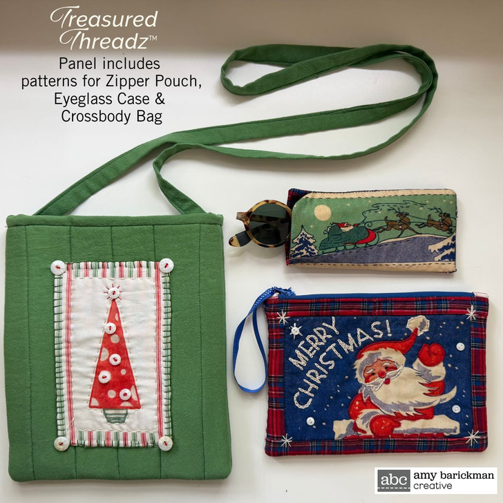 Treasured Threadz™ Fabric Panel - Santa's Sleigh Ride (ABTT206)