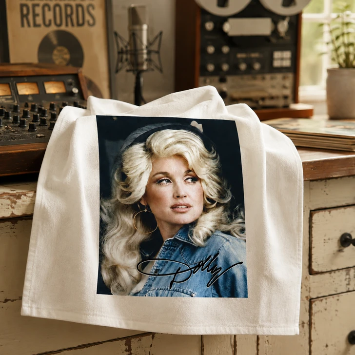 Remembering Dolly - A Commemorative Flour Sack Dishtowel