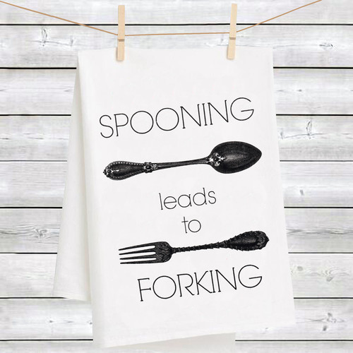 Funny Kitchen Utensil - Spooning Leads to Forking Spoon