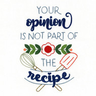 Aunt Martha's® Dirty Laundry tea towel + card. Your Opinion Is Not Part of the Recipe!