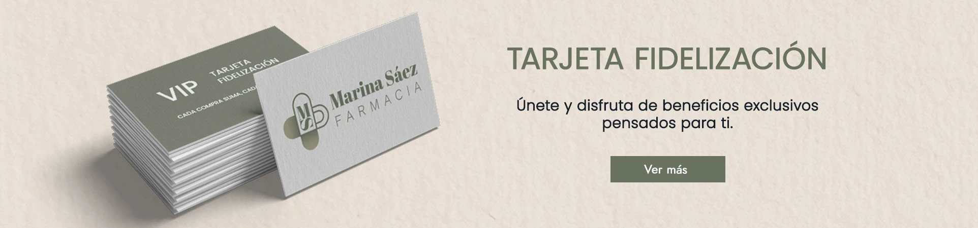 Tarjeta de Fidelización en Farmacia Marina Sáez