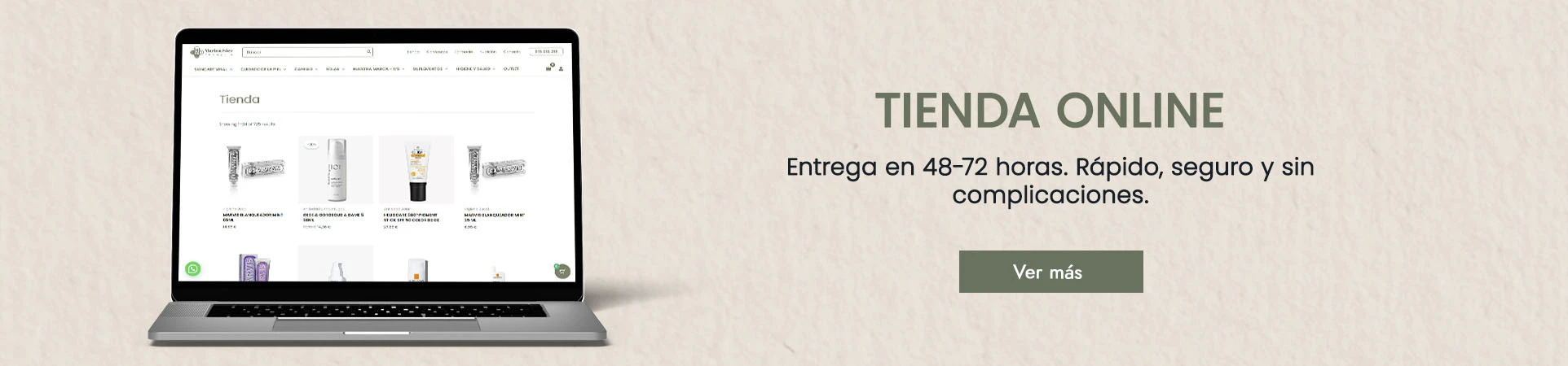 Tienda Online entrega en 48-72h