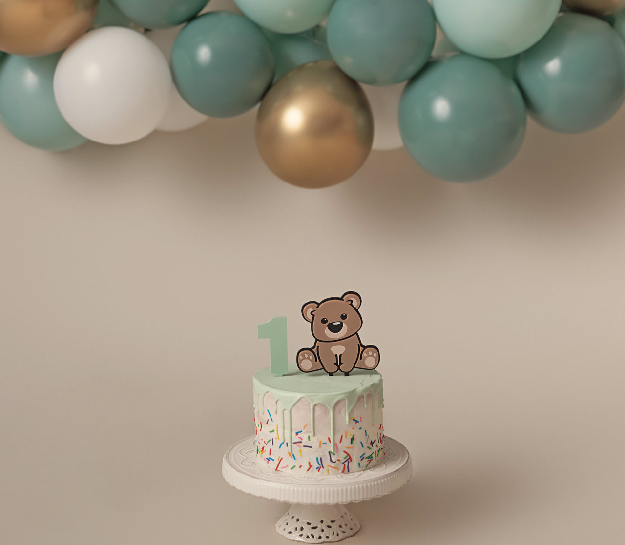 Bear Cake Toppers Mini Bear Figurine Cake Decorations with Gold Blue White  Pearl Ball for Baby Shower Birthday Party Teddy Bear Theme Party Supplies  (Blue) price in Saudi Arabia | Amazon Saudi