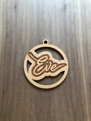 Christmas Ornament (Wood) - Fancy Name Christmas - Personalisable Christmas Ornament (Wood) - Fancy Name Christmas - Personalisable