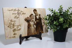 Gift Plaque (Wood) - Photo and Message - Personalisable Gift Plaque (Wood) - Photo and Message - Personalisable