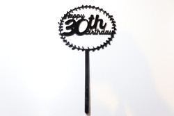 Cake Topper (Acrylic) - Happy 30th Birthday - Personalisable