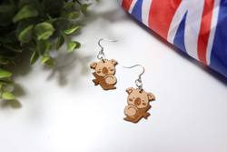 Aussie  Earrings (Wood) - Dreamy Koala Aussie  Earrings (Wood) - Dreamy Koala