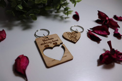 Keyring (Wood) - Couple's You've Stolen My Heart