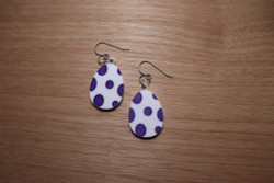 Easter Earrings (Acrylic) - Purple Egg-streme