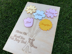Celebrate Her Qualities Mother's Day Board (Wood) - Personalisable
