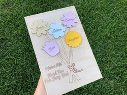 Celebrate Her Qualities Mother's Day Board (Wood) - Personalisable