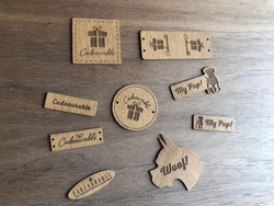 Sample Pack Engraved Labels (Washable Paper Fabric/Vegan Faux Leather) Sample Pack Engraved Labels (Washable Paper Fabric/Vegan Faux Leather)