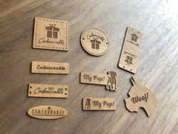 Sample Pack Engraved Labels (Washable Paper Fabric/Vegan Faux Leather) Sample Pack Engraved Labels (Washable Paper Fabric/Vegan Faux Leather)