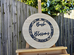 Large Business Logo Disc Sign - (Wood & Acrylic) -  Personalisable