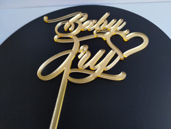 Cake Topper (Acrylic) - Baby's Name Cake Topper (Acrylic) - Baby's Name