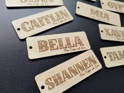 Bookmark (Wood) - Floral Name - Personalisable Bookmark (Wood) - Floral Name - Personalisable