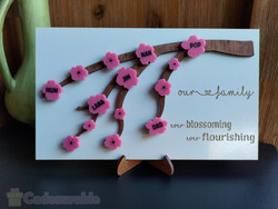 Family Tree (Wood & Acrylic) - Cherry Blossoming (Personalisable) Family Tree (Wood & Acrylic) - Cherry Blossoming (Personalisable)