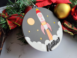 space themed christmas ornament space themed christmas ornament