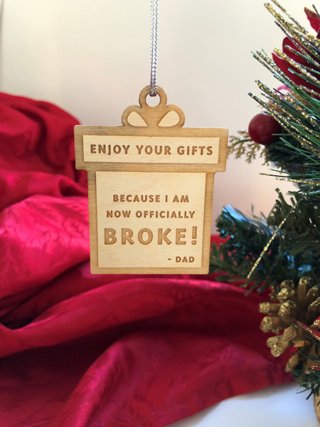 Christmas Ornament (Wood) - Funny Christmas Present