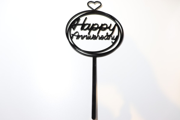 Cake Topper (Acrylic) - Happy Anniversary