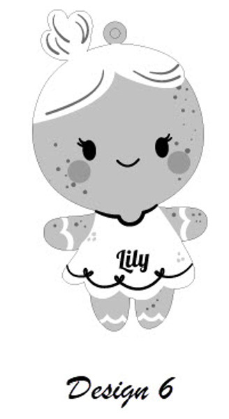 Gingerbread Family Christmas Stand (Wood) - Personalisable