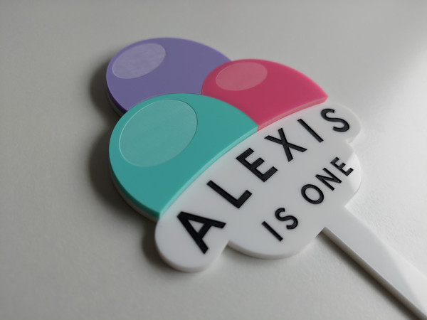 Custom Design Cake Topper (Acrylic) - Personalisable