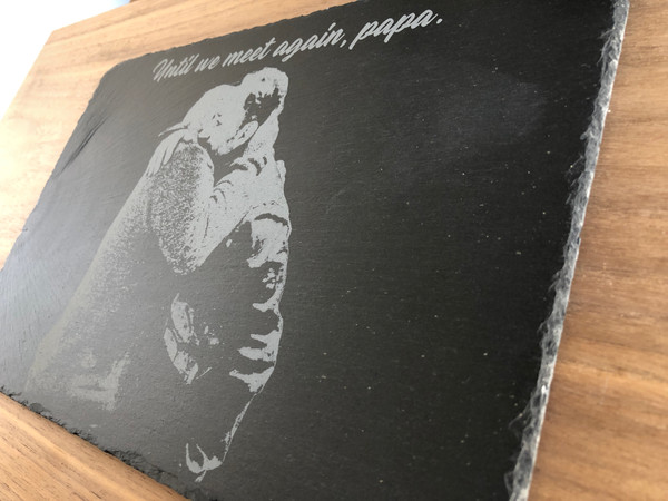 Memorial Slate Engraved Photo Plaque - Personalisable