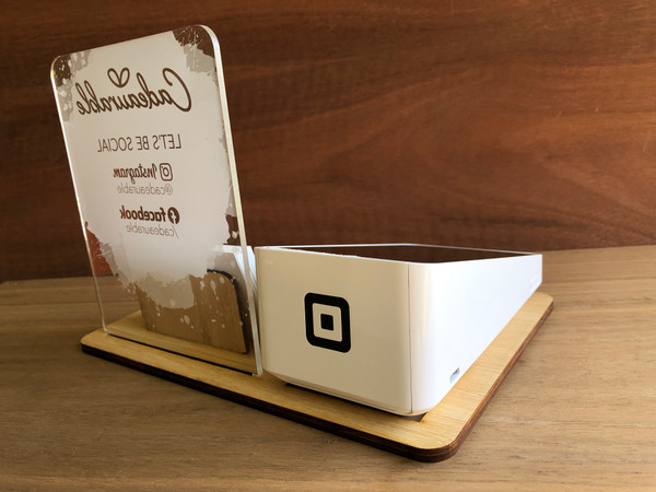 Square Terminal Holder - (Wood & Acrylic) -  Personalisable
