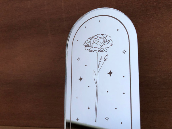 Rose Dome Mother's Day Stand (Mirror Acrylic) - Personalisable