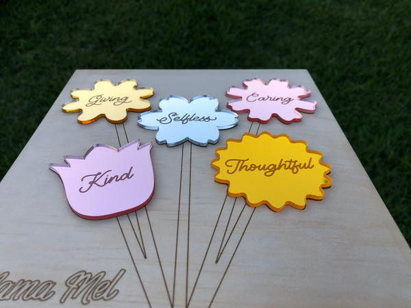 Celebrate Her Qualities Mother's Day Board (Wood) - Personalisable
