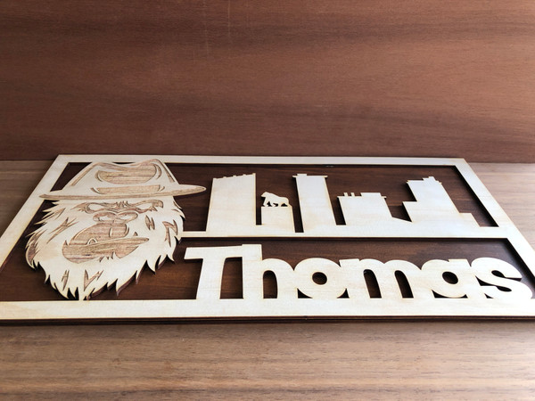 King Kong Name Sign (Wood) - Personalisable