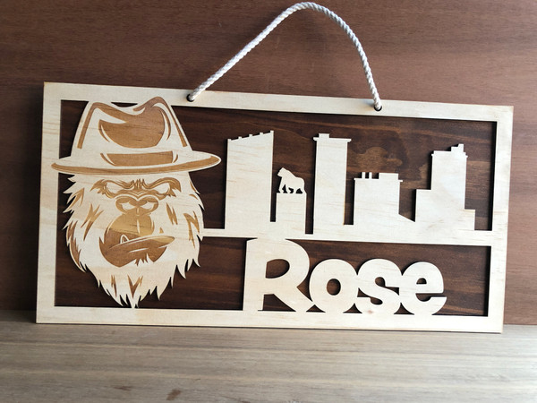 King Kong Name Sign (Wood) - Personalisable