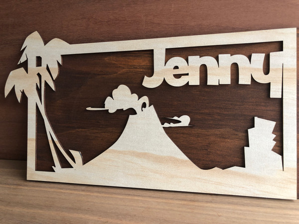 Choose Your Theme Name Sign (Wood) - Personalisable