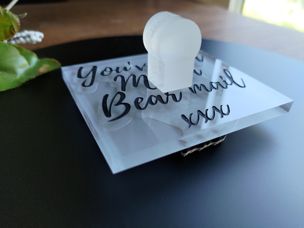 Logo Rubber Stamp (Acrylic) - Personalisable