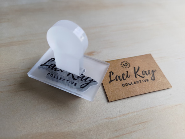 Logo Rubber Stamp (Acrylic) - Personalisable