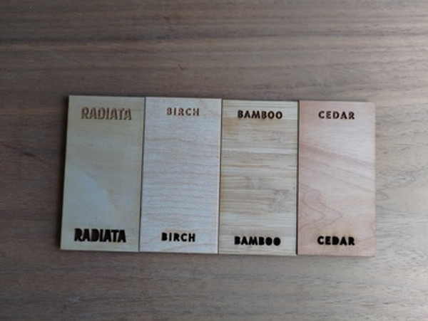 Christmas Coasters Set (Wood) - Personalisable