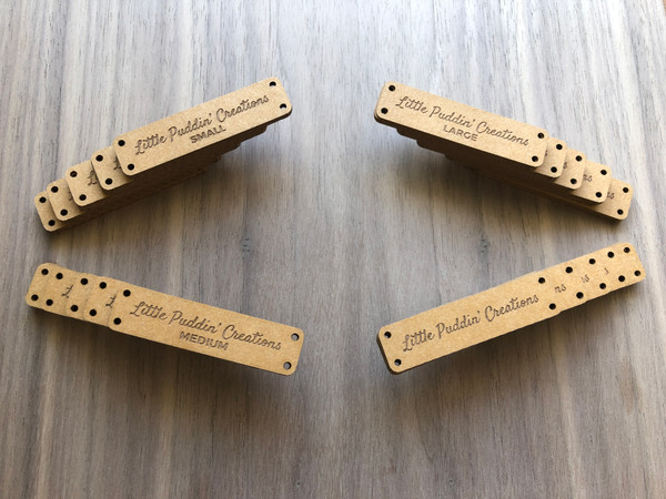 Custom Labels  - Little Puddin' Creations (Washable Paper Fabric/Vegan Faux Leather)