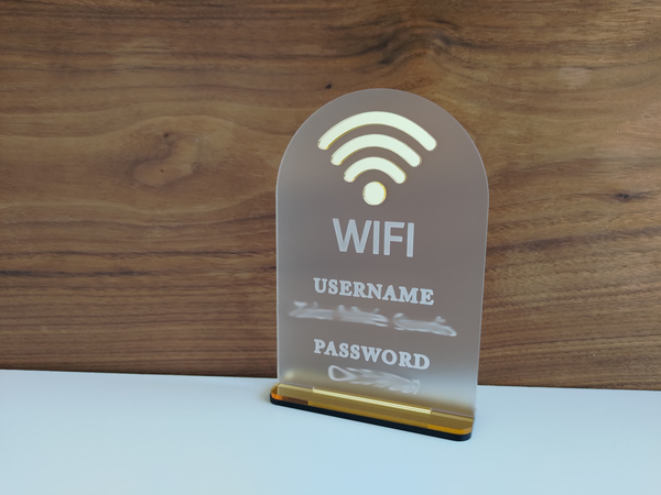 WiFi Arch Stand (Acrylic) -  Personalisable